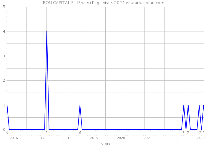 IRON CAPITAL SL (Spain) Page visits 2024 