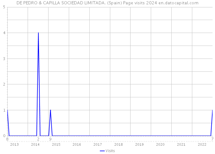 DE PEDRO & CAPILLA SOCIEDAD LIMITADA. (Spain) Page visits 2024 