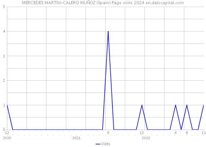 MERCEDES MARTIN-CALERO MUÑOZ (Spain) Page visits 2024 