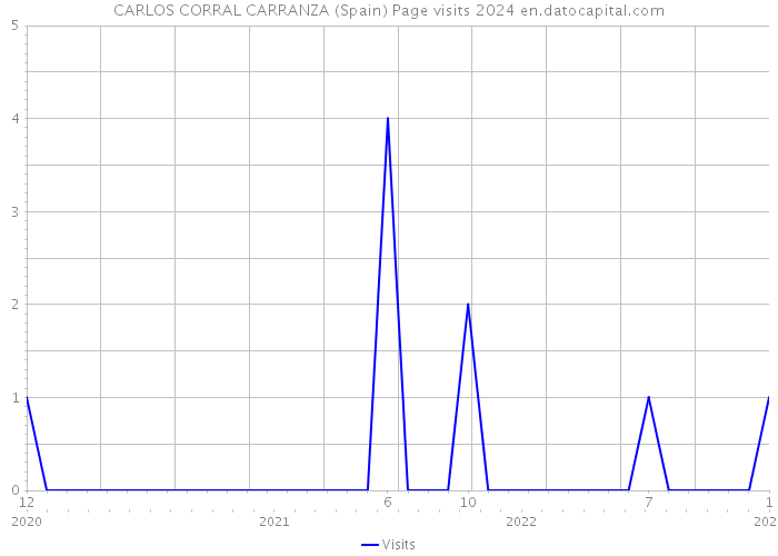 CARLOS CORRAL CARRANZA (Spain) Page visits 2024 