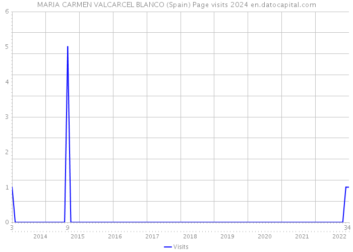 MARIA CARMEN VALCARCEL BLANCO (Spain) Page visits 2024 