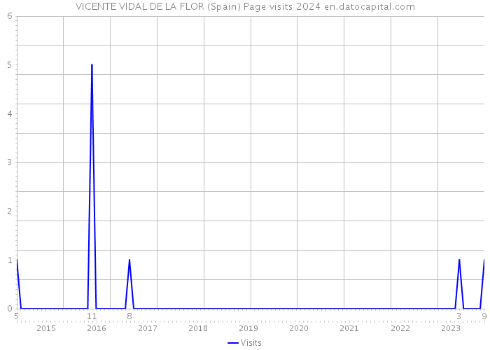 VICENTE VIDAL DE LA FLOR (Spain) Page visits 2024 