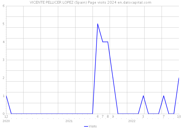 VICENTE PELLICER LOPEZ (Spain) Page visits 2024 