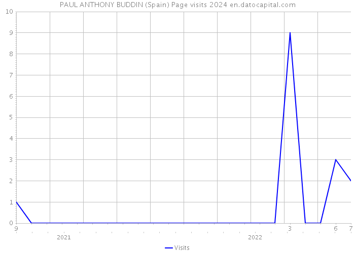 PAUL ANTHONY BUDDIN (Spain) Page visits 2024 