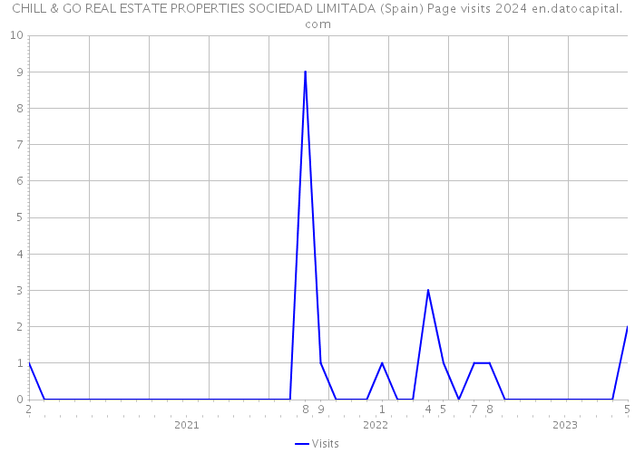 CHILL & GO REAL ESTATE PROPERTIES SOCIEDAD LIMITADA (Spain) Page visits 2024 