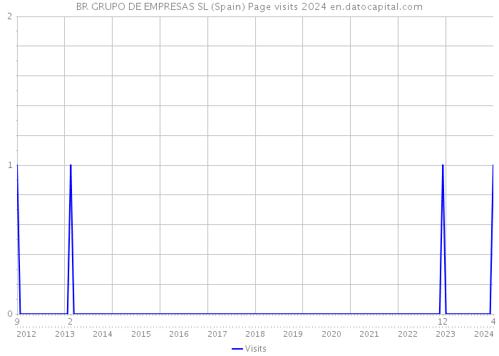 BR GRUPO DE EMPRESAS SL (Spain) Page visits 2024 