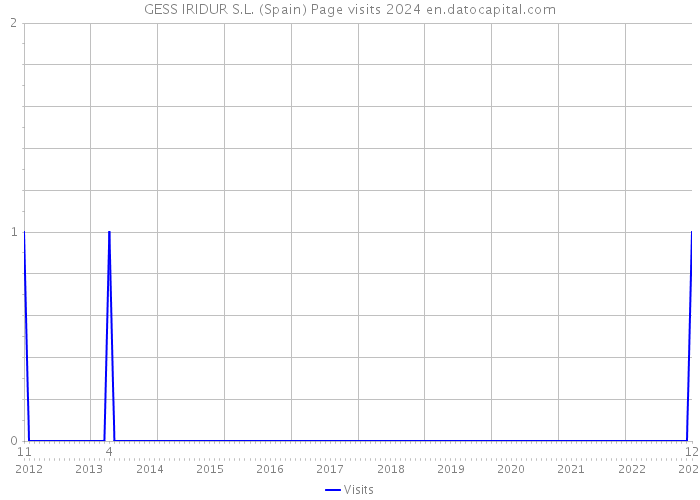 GESS IRIDUR S.L. (Spain) Page visits 2024 