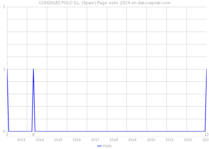 GONZALEZ POLO S.L. (Spain) Page visits 2024 