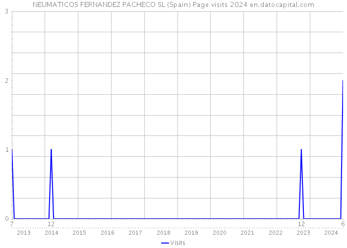 NEUMATICOS FERNANDEZ PACHECO SL (Spain) Page visits 2024 