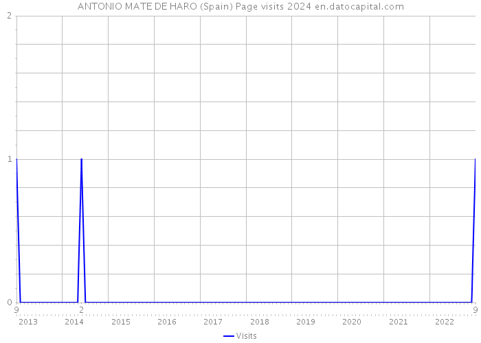 ANTONIO MATE DE HARO (Spain) Page visits 2024 