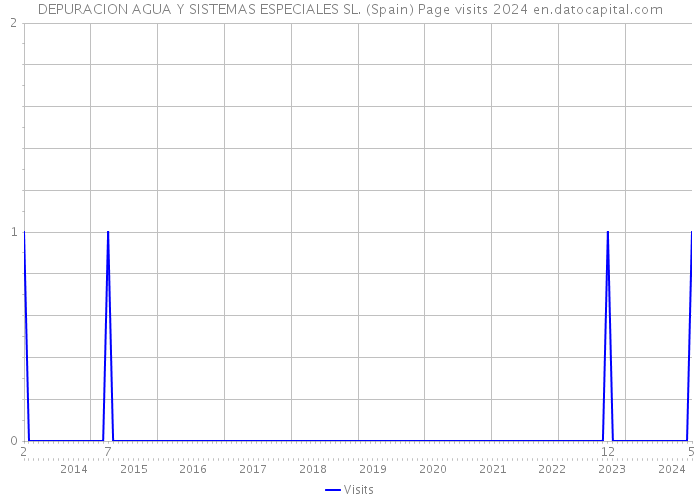 DEPURACION AGUA Y SISTEMAS ESPECIALES SL. (Spain) Page visits 2024 
