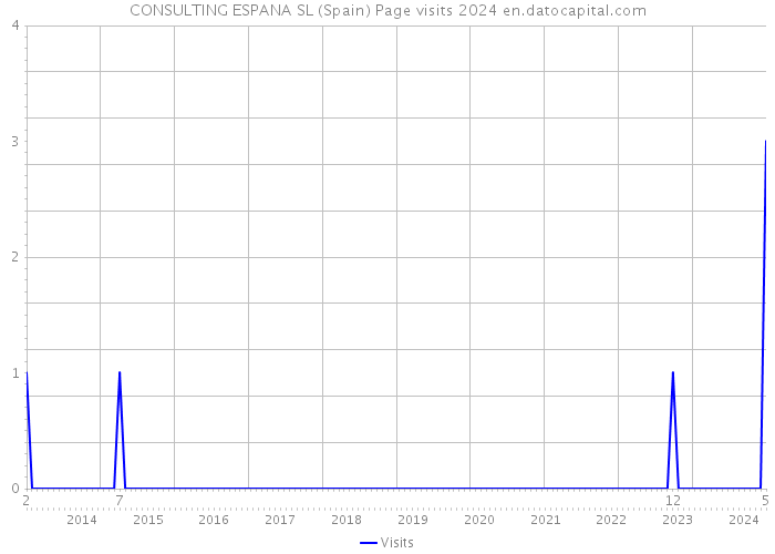 CONSULTING ESPANA SL (Spain) Page visits 2024 