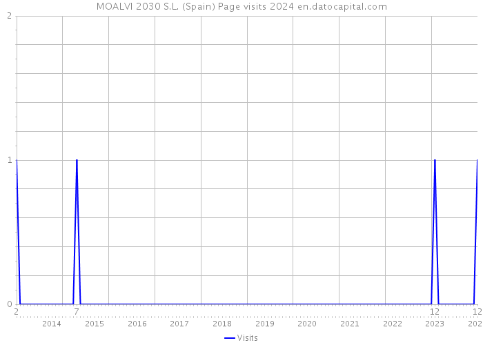 MOALVI 2030 S.L. (Spain) Page visits 2024 