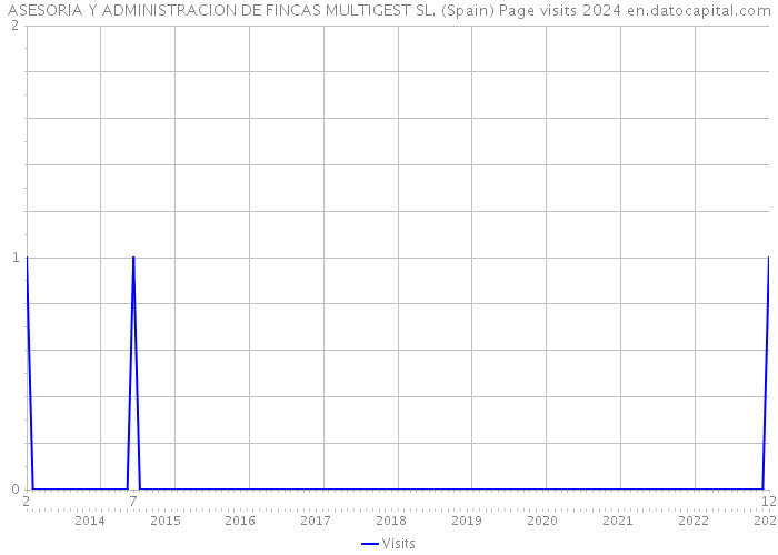 ASESORIA Y ADMINISTRACION DE FINCAS MULTIGEST SL. (Spain) Page visits 2024 