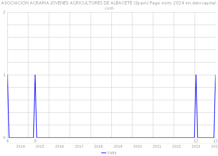 ASOCIACION AGRARIA JOVENES AGRICULTORES DE ALBACETE (Spain) Page visits 2024 