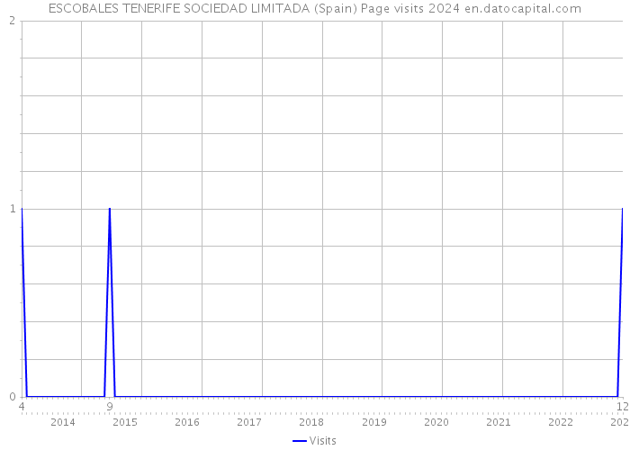 ESCOBALES TENERIFE SOCIEDAD LIMITADA (Spain) Page visits 2024 