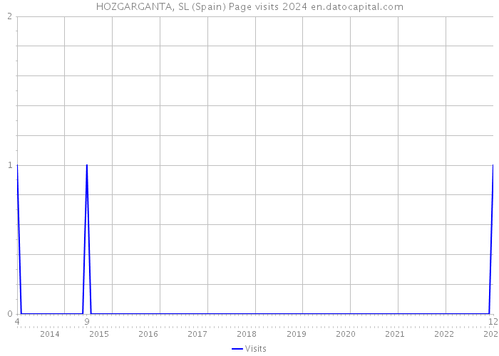 HOZGARGANTA, SL (Spain) Page visits 2024 