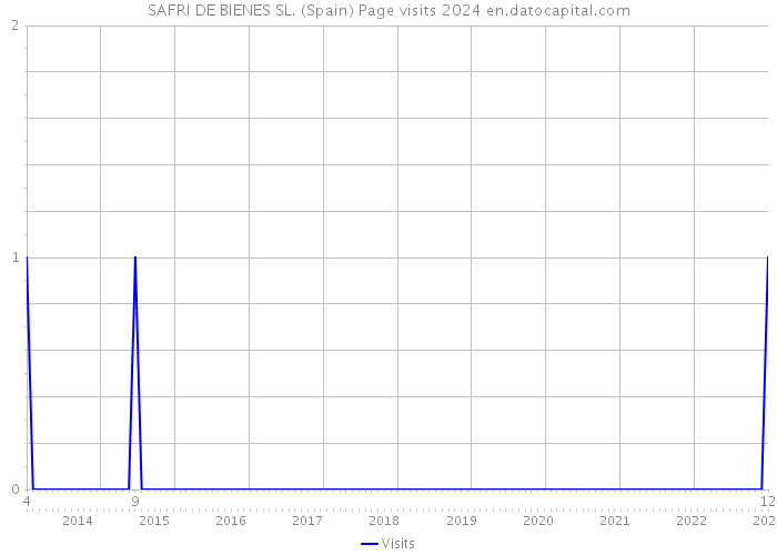 SAFRI DE BIENES SL. (Spain) Page visits 2024 