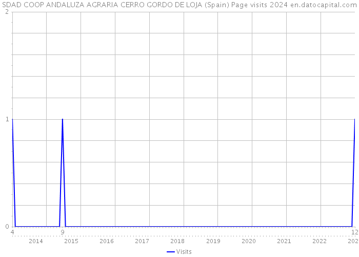 SDAD COOP ANDALUZA AGRARIA CERRO GORDO DE LOJA (Spain) Page visits 2024 