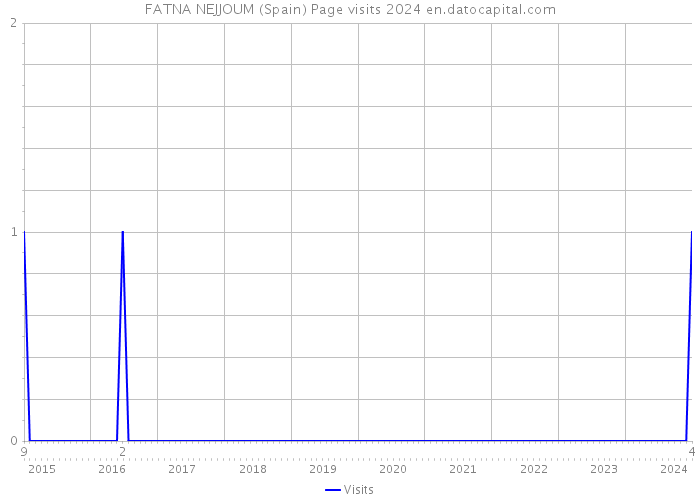 FATNA NEJJOUM (Spain) Page visits 2024 