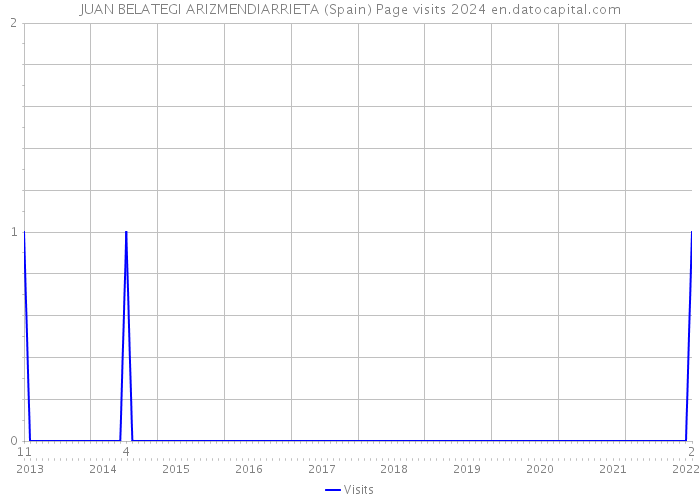 JUAN BELATEGI ARIZMENDIARRIETA (Spain) Page visits 2024 