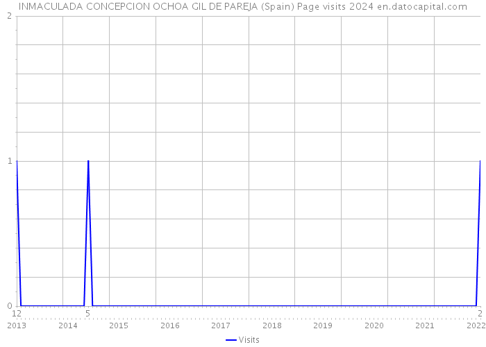 INMACULADA CONCEPCION OCHOA GIL DE PAREJA (Spain) Page visits 2024 