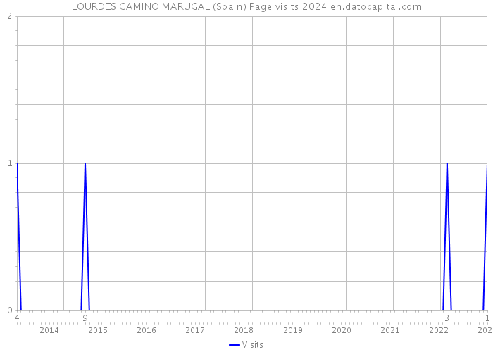 LOURDES CAMINO MARUGAL (Spain) Page visits 2024 