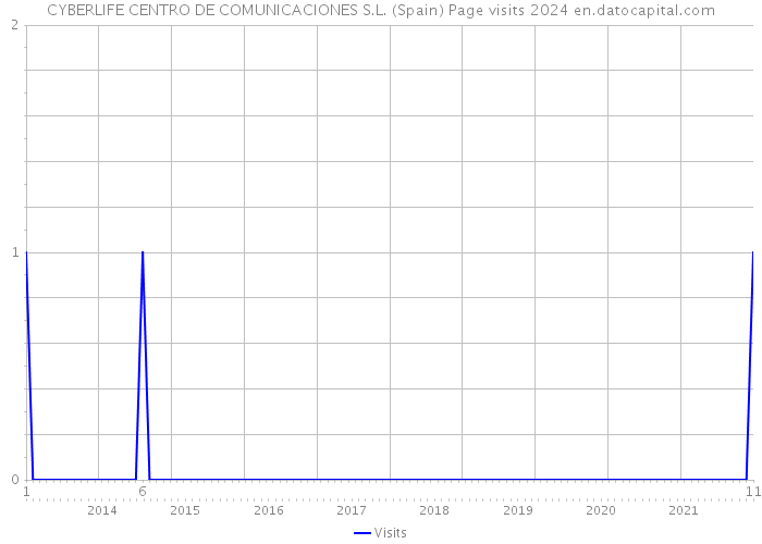 CYBERLIFE CENTRO DE COMUNICACIONES S.L. (Spain) Page visits 2024 