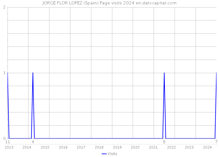 JORGE FLOR LOPEZ (Spain) Page visits 2024 