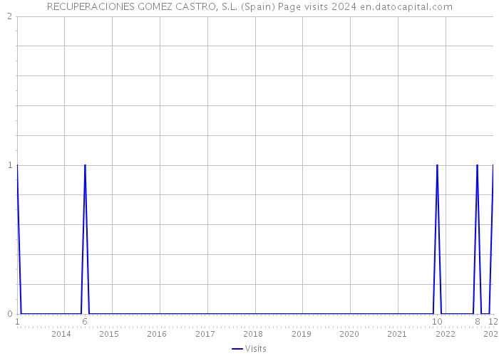 RECUPERACIONES GOMEZ CASTRO, S.L. (Spain) Page visits 2024 
