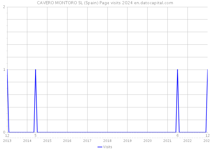 CAVERO MONTORO SL (Spain) Page visits 2024 
