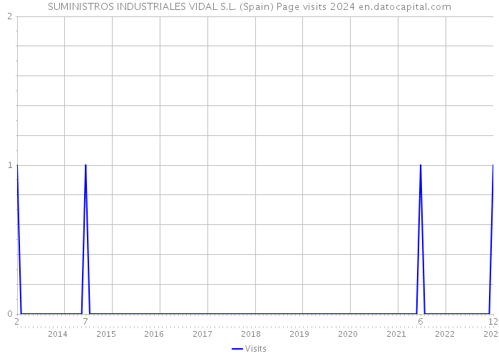 SUMINISTROS INDUSTRIALES VIDAL S.L. (Spain) Page visits 2024 