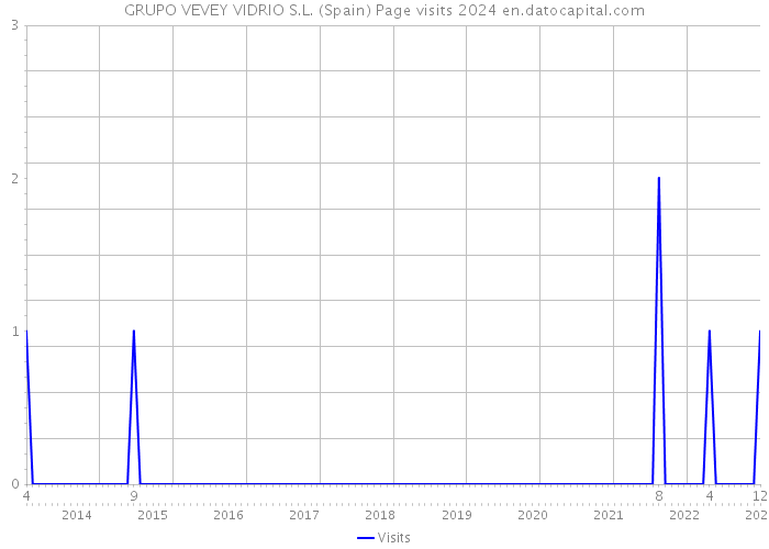 GRUPO VEVEY VIDRIO S.L. (Spain) Page visits 2024 