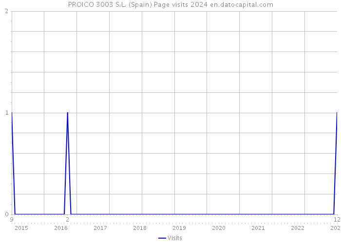 PROICO 3003 S.L. (Spain) Page visits 2024 