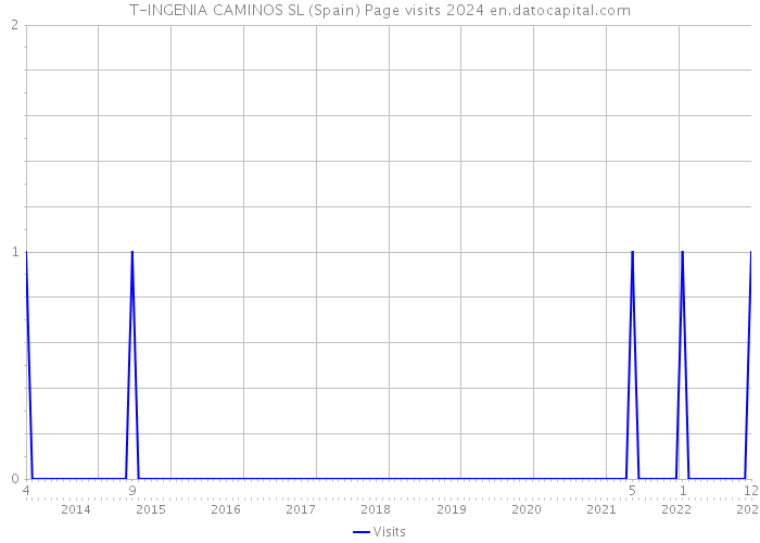 T-INGENIA CAMINOS SL (Spain) Page visits 2024 