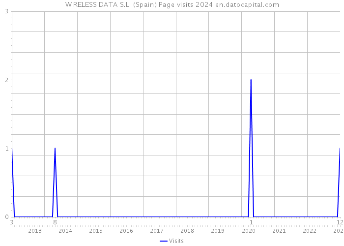 WIRELESS DATA S.L. (Spain) Page visits 2024 