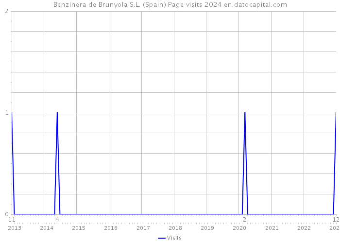 Benzinera de Brunyola S.L. (Spain) Page visits 2024 