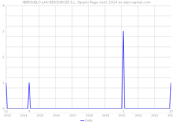 IBERSUELO LAN RESOURCES S.L. (Spain) Page visits 2024 