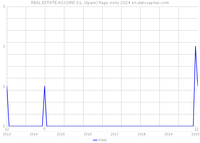 REAL ESTATE ACCORD S.L. (Spain) Page visits 2024 