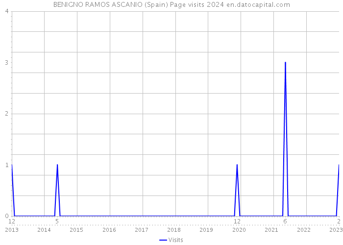 BENIGNO RAMOS ASCANIO (Spain) Page visits 2024 