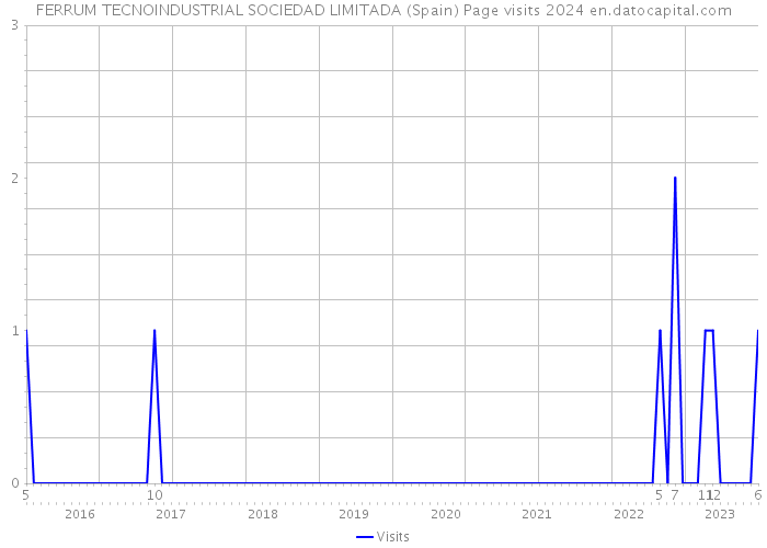 FERRUM TECNOINDUSTRIAL SOCIEDAD LIMITADA (Spain) Page visits 2024 