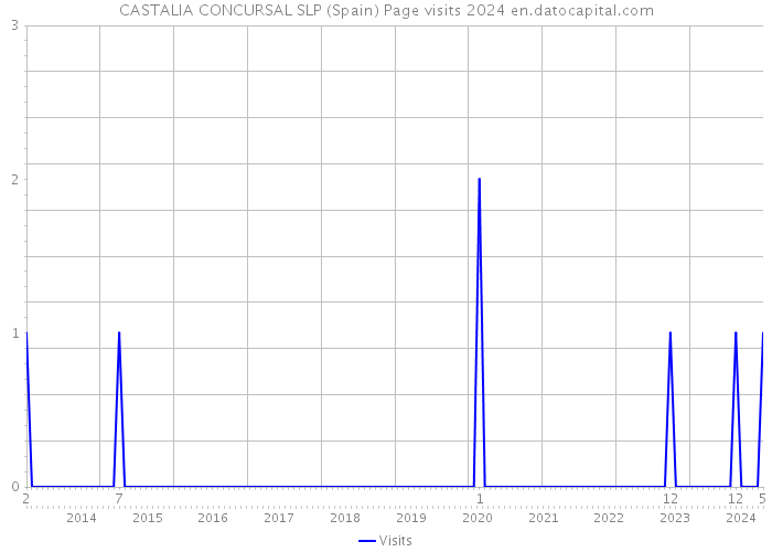 CASTALIA CONCURSAL SLP (Spain) Page visits 2024 