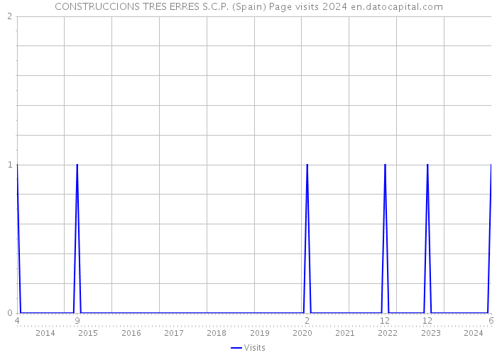 CONSTRUCCIONS TRES ERRES S.C.P. (Spain) Page visits 2024 