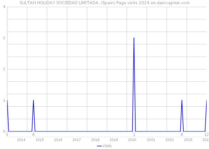 SULTAN HOLIDAY SOCIEDAD LIMITADA. (Spain) Page visits 2024 