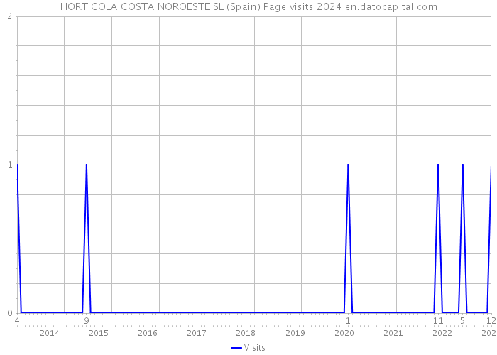 HORTICOLA COSTA NOROESTE SL (Spain) Page visits 2024 