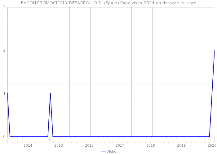 FAYON PROMOCION Y DESARROLLO SL (Spain) Page visits 2024 
