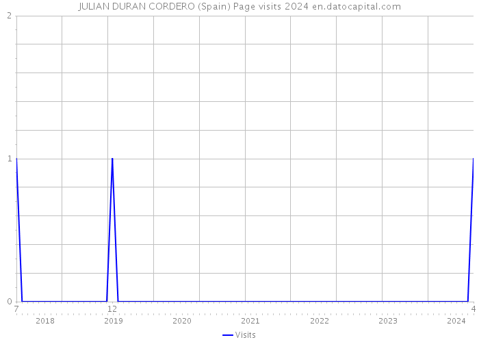 JULIAN DURAN CORDERO (Spain) Page visits 2024 