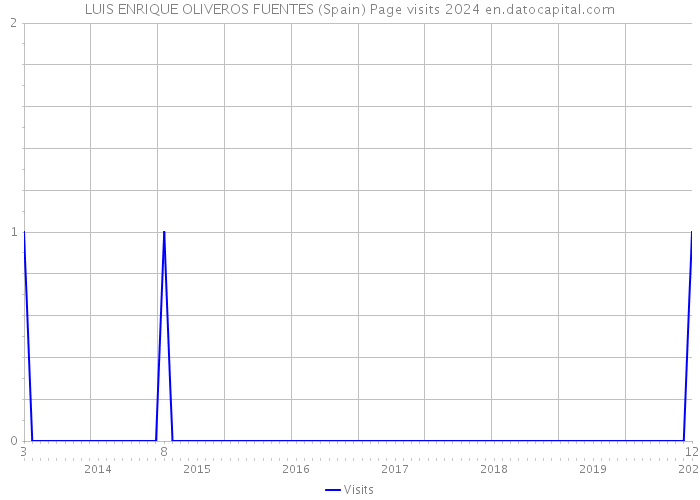 LUIS ENRIQUE OLIVEROS FUENTES (Spain) Page visits 2024 