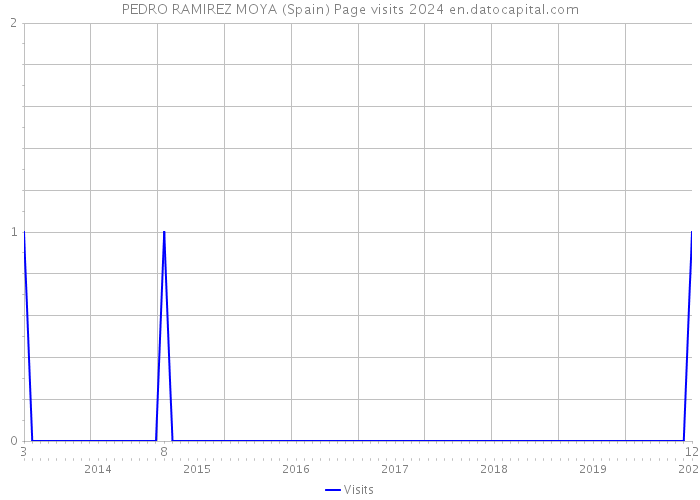 PEDRO RAMIREZ MOYA (Spain) Page visits 2024 