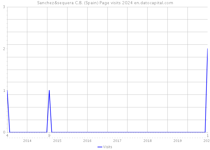 Sanchez&sequera C.B. (Spain) Page visits 2024 